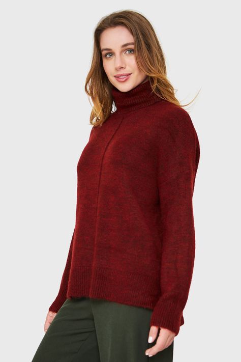 Sweater Beatle Costura Burdeos Nicopoly-2