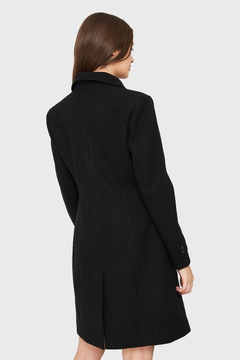 Abrigo Seis Botones Negro Nicopoly-3