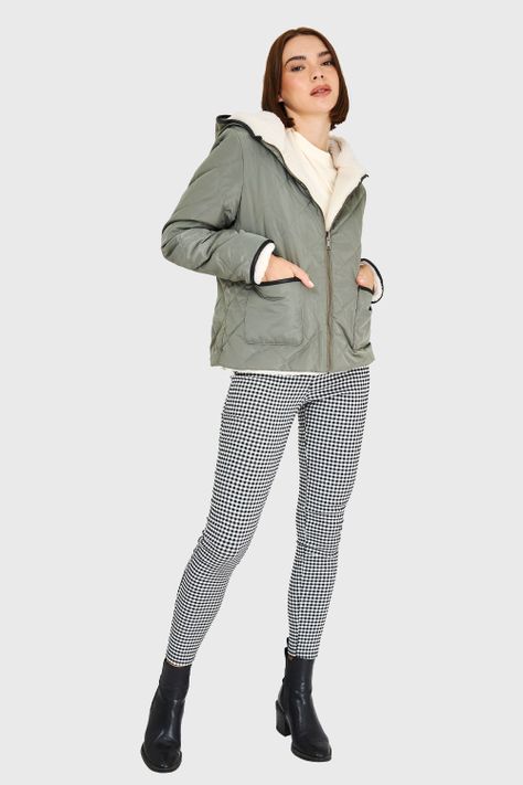 Chaqueta Reversible Oliva Nicopoly-1