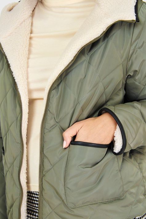 Chaqueta Reversible Oliva Nicopoly-5