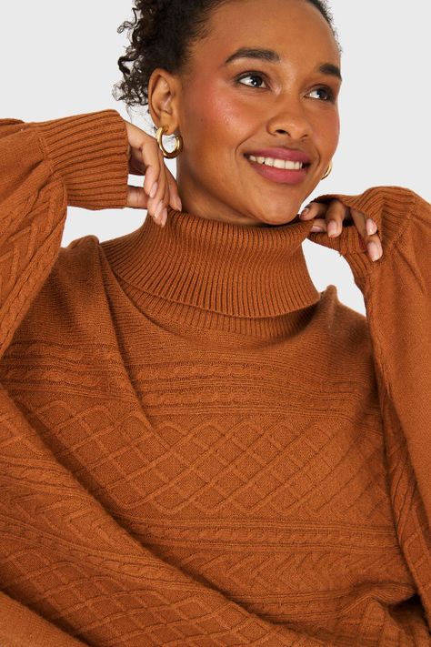 Sweater Manga Muerciélago Camel Nicopoly-5