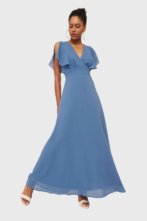 Vestido Largo Celeste Nicopoly-4