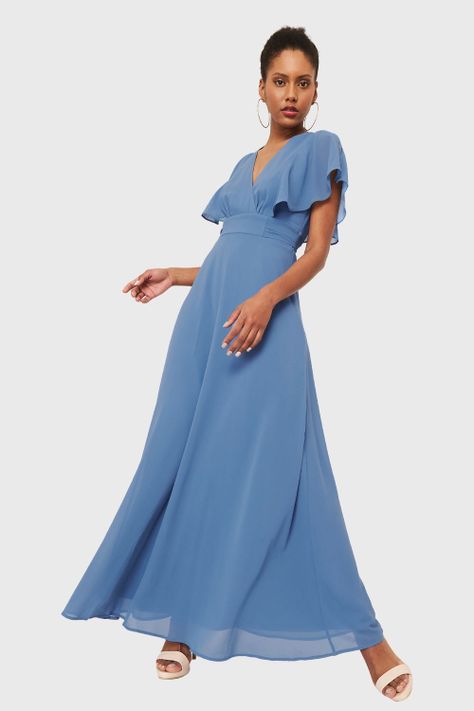 Vestido Largo Celeste Nicopoly-1