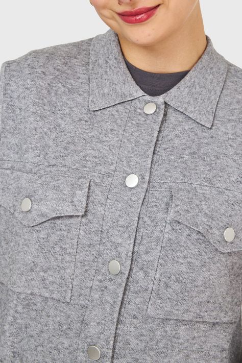 Sweater Gilet Gris Nicopoly-5