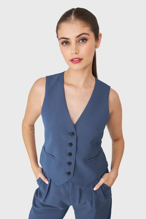 Chaleco Gilet Azul Acero Nicopoly-0