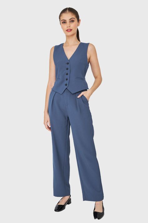 Chaleco Gilet Azul Acero Nicopoly-1