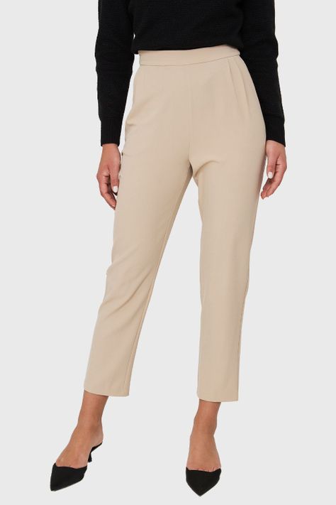 Pantalón Tiro Alto Khaki Nicopoly-4