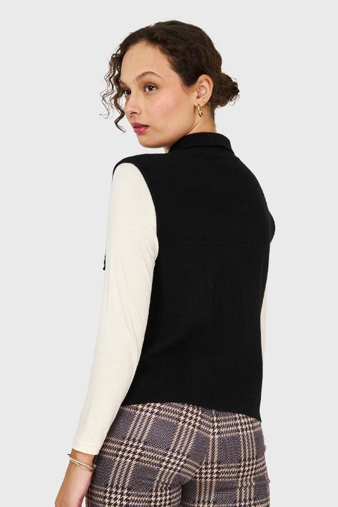 Sweater Gilet NegroNicopoly-3