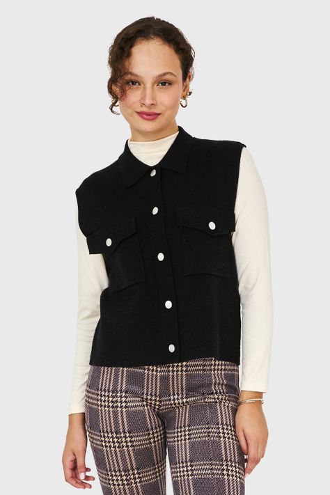 Sweater Gilet NegroNicopoly-4