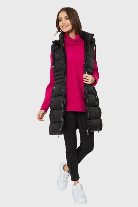 Parka Sin Mangas Negro Nicopoly-1