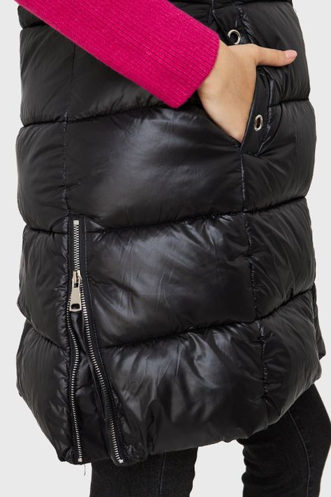 Parka Sin Mangas Negro Nicopoly-5