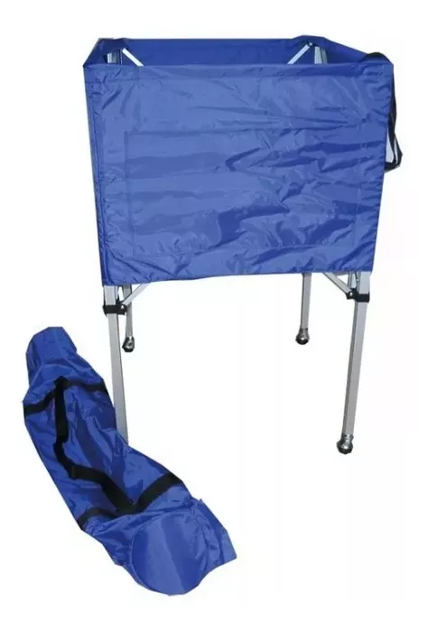 Carro Porta Balones Aluminio Plegable Con Ruedas-1