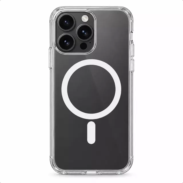 Carcasa Transparente Antigolpes para iPhone 16 Pro con Anillo Magnético y Carga Inalámbrica