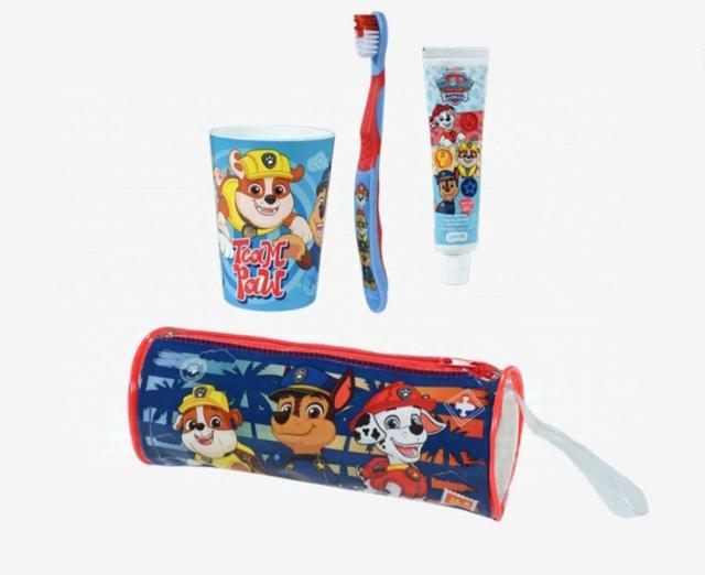 SET PAW PATROL NIÑO CEPILLO+PASTA+VASO+ESTUCHE