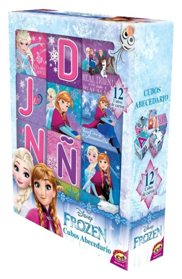 Juego De Mesa Frozen Cubos Educativos 12 Piezas Aprende Jugando Toyng ...
