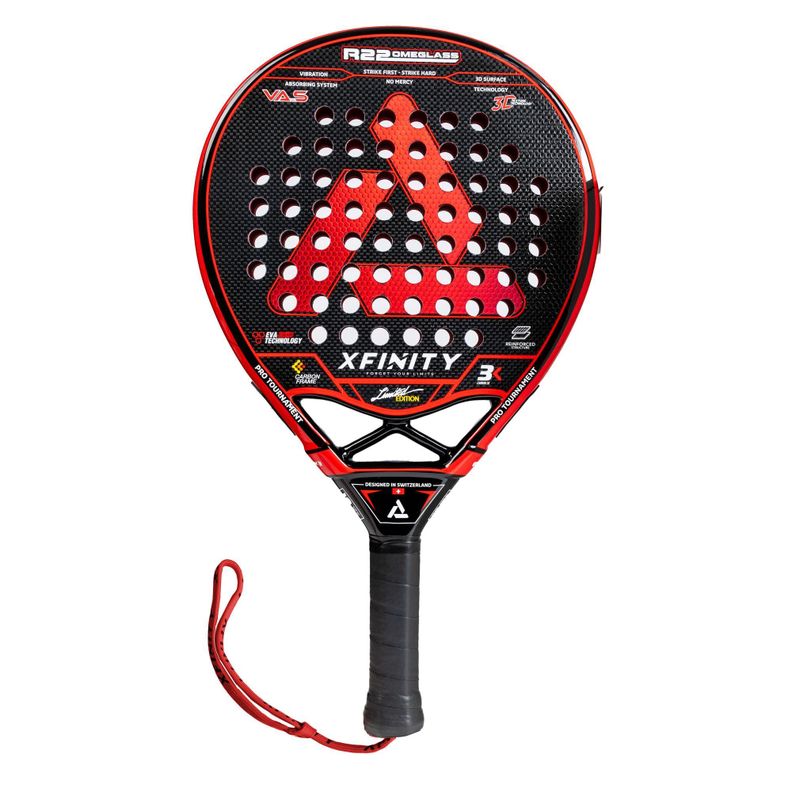 PALA PADEL XFINITY R22 OMEGLASS CARBONO 3K INCLUYE FUNDA-0