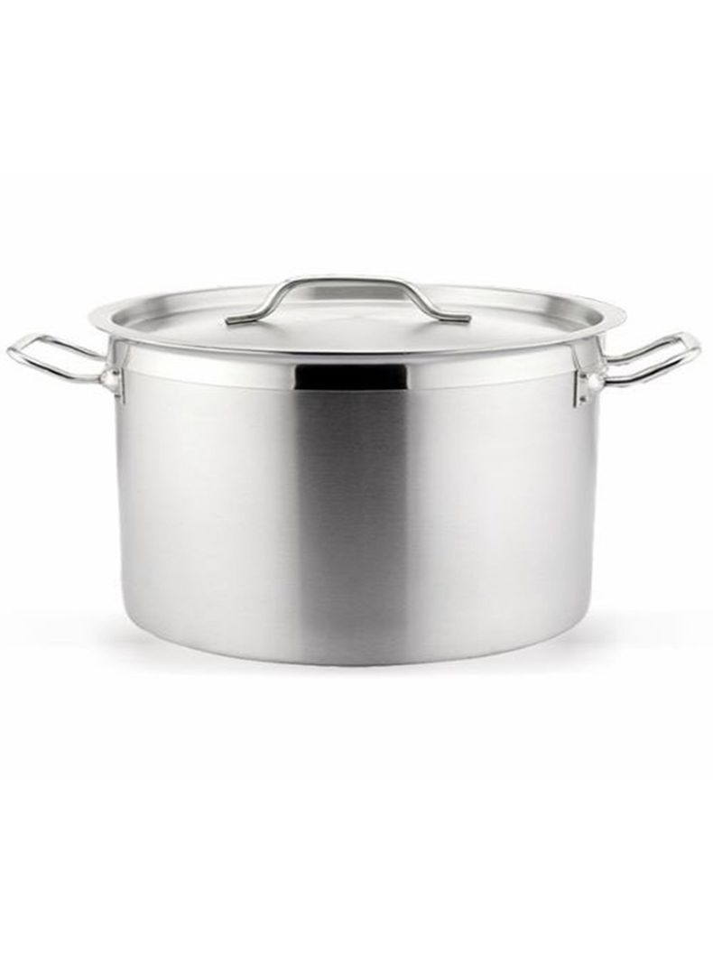 CACEROLA  ALTA ACERO INOXIDABLE 28 CM Plateado Metalico 0
