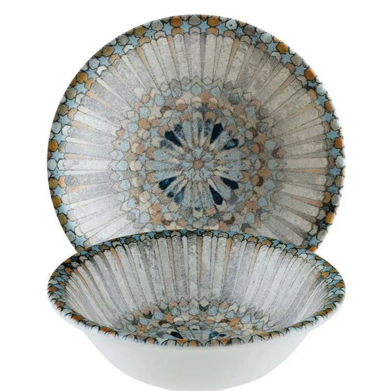Bowl porcelana Luca Mosaic 16cm Set 6 unidades-1