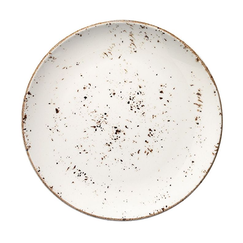 Plato porcelana Grain 25cm Set 6 unidades-0