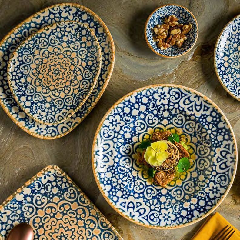Plato porcelana Alhambra entrada 21cm Set 6 unidades-1