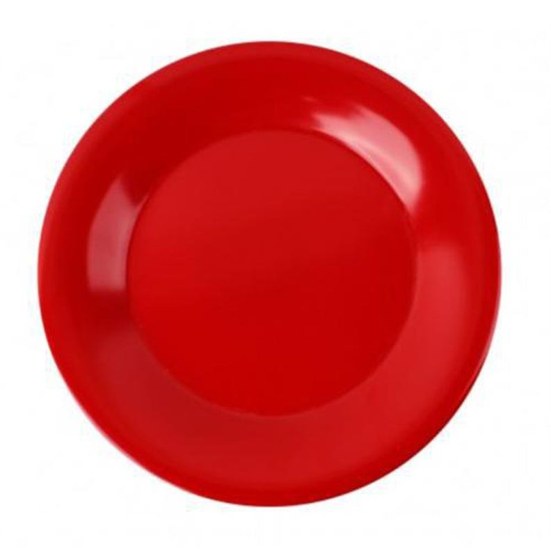 Plato melamina grueso Rojo 23 cm Set 6 piezas-0