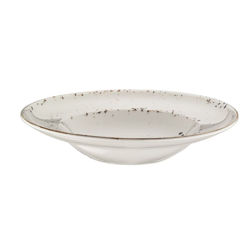 Plato porcelana Grain Hondo 27cm Set 6 unidades-0
