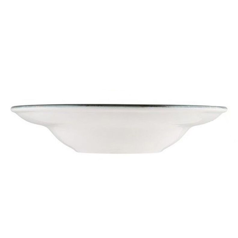 Plato porcelana Madera Mint Hondo 27cm Set 6 unidades-1