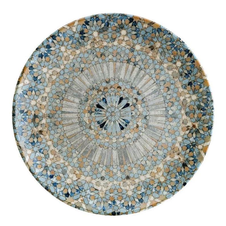 Plato porcelana Lucia Mosaic entrada 21cm Set 6 unidades-0