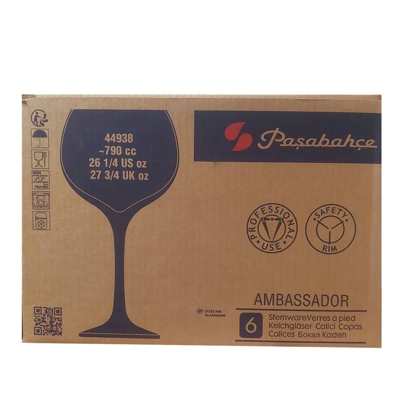Copa Burgundy Ambassador 790 cc Set 6 Pcs-2