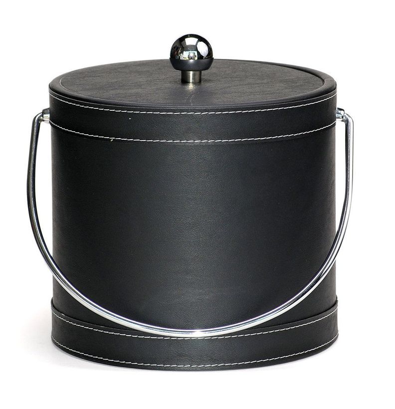 Hielera 3L Cuero Negro Mr. Ice Bucket-0