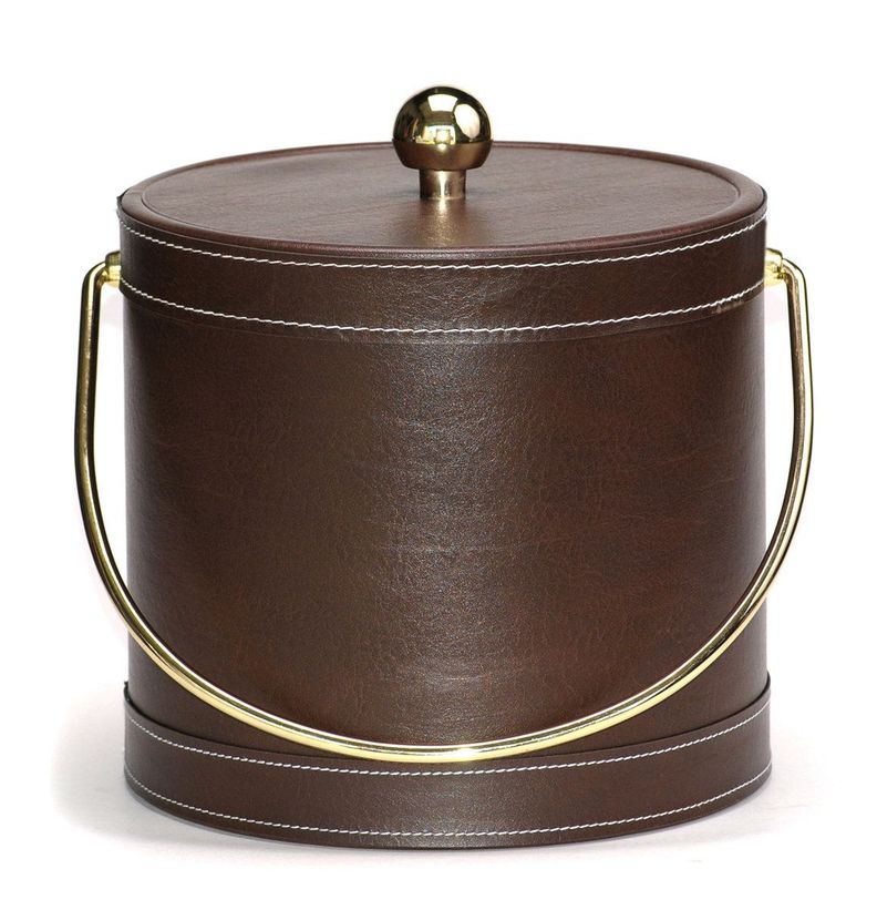 Hielera 3L Cuero Café Mr. Ice Bucket-0