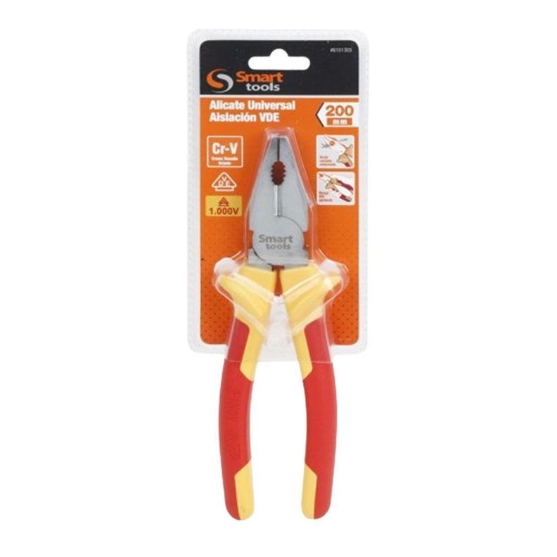 Alicate Universal Aislación Vde Smart Tools - 1000v / 8 PuLG-0