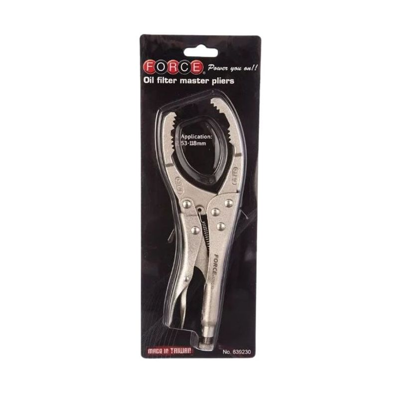 Llave Caimán Saca Filtros de Aceite Force - 53 a 118 mm-0