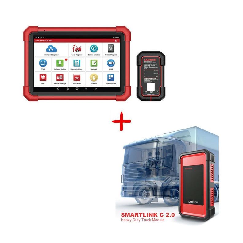Escáner Launch X431 PRO 3 + Módulo hd Smartlink C / 12v y 24v-0
