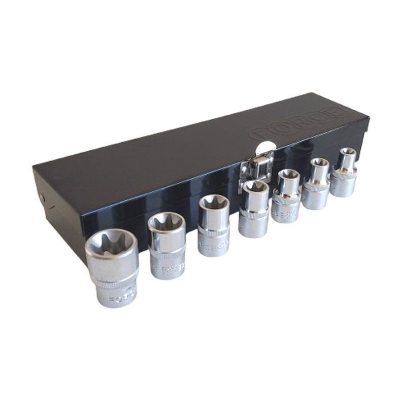Juego Dados Torx Hembra Force 1/2 - E10 a E24 - 7 Piezas-0