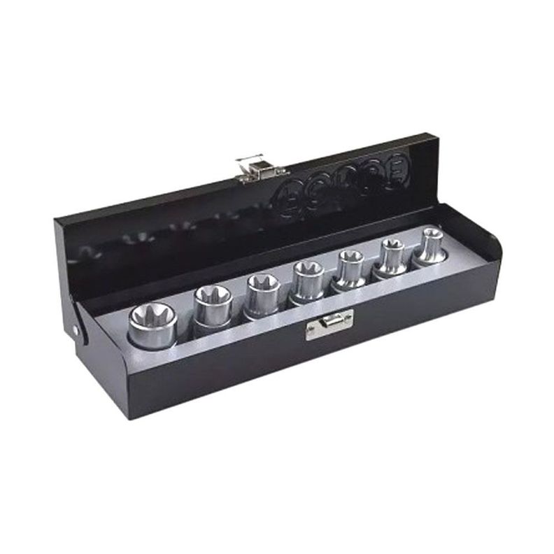 Juego Dados Torx Hembra Force 1/2 - E10 a E24 - 7 Piezas-1