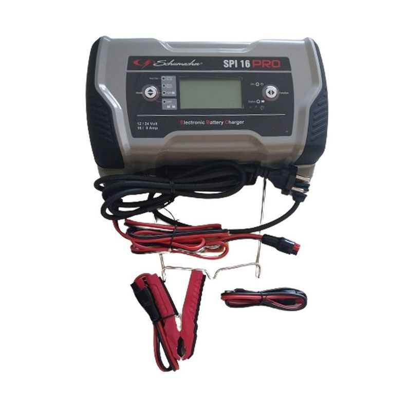Cargador Electrónico de Batería Schumacher 12v - 24v / 16A -2