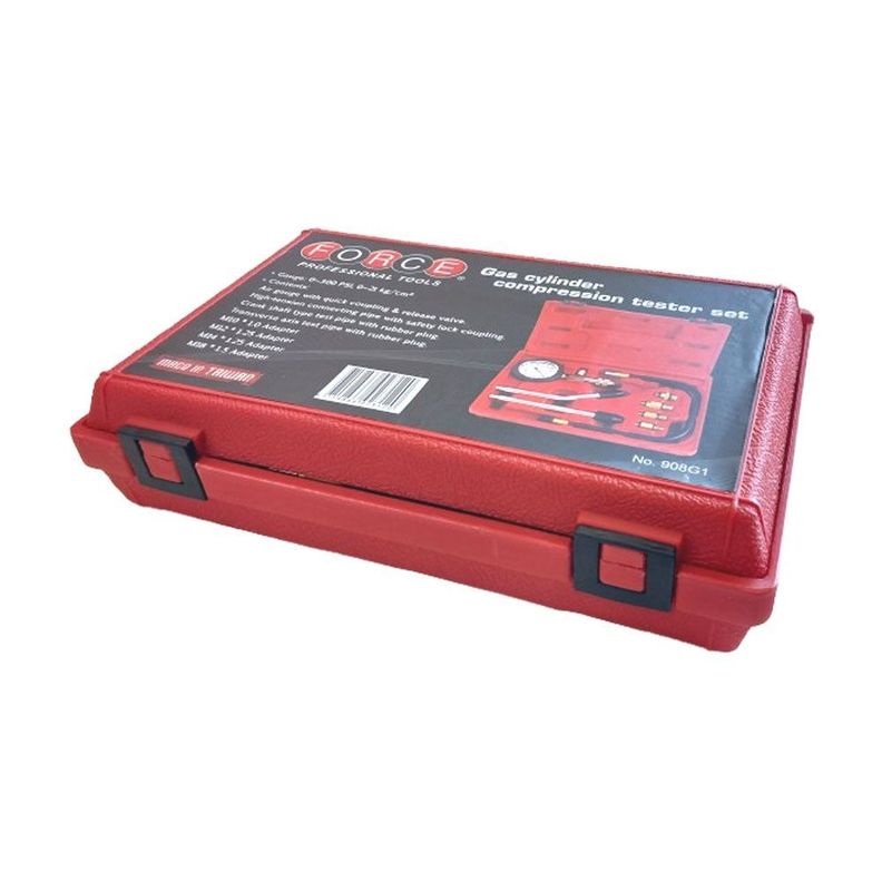 Compresímetro Bencinero Force 300 Psi - 8 Piezas-3