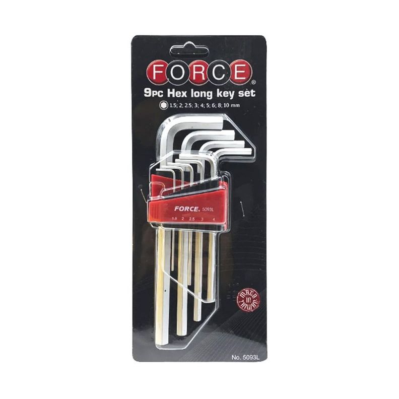 Juego de Llaves Allen Largas Force 9 Piezas Gris