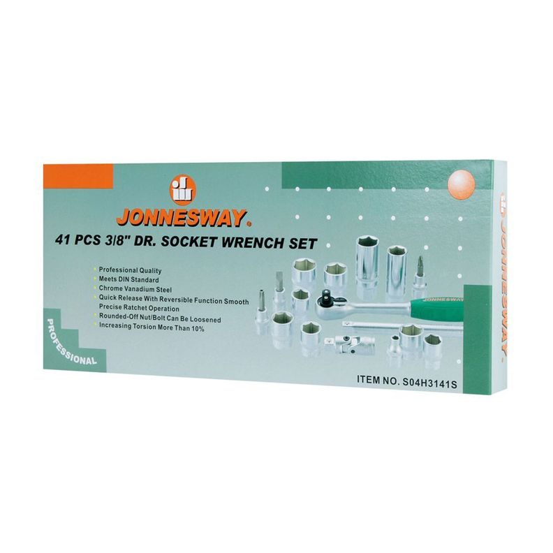Juego de Dados Hexagonales Jonnesway 3/8 - 41 Pzs-4