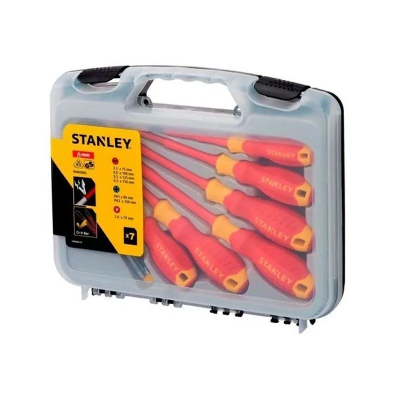 Juego de Destornilladores Aislados Stanley - 7 Piezas-0