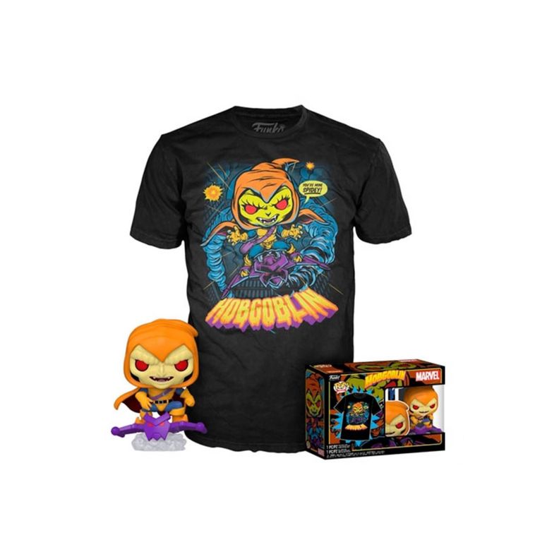 Funko Pop Marvel Spider Man Hobgoblin + Polera Talla M-1