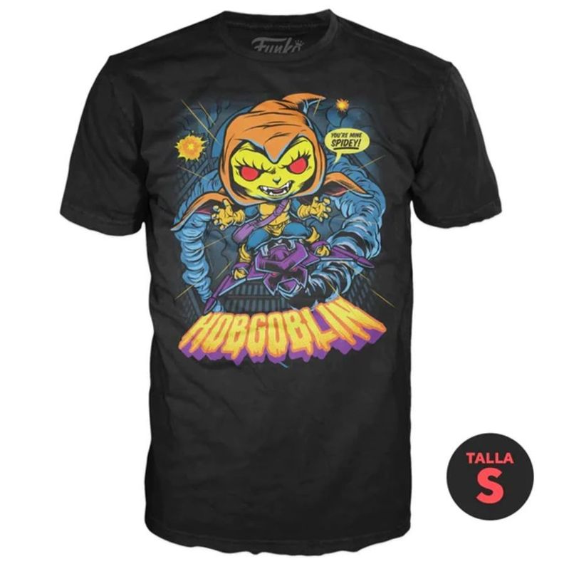 Funko Pop Marvel Spider Man Hobgoblin + Polera Talla S-2