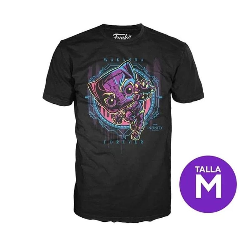 Funko Pop Marvel Black Panther + Polera Talla M-2