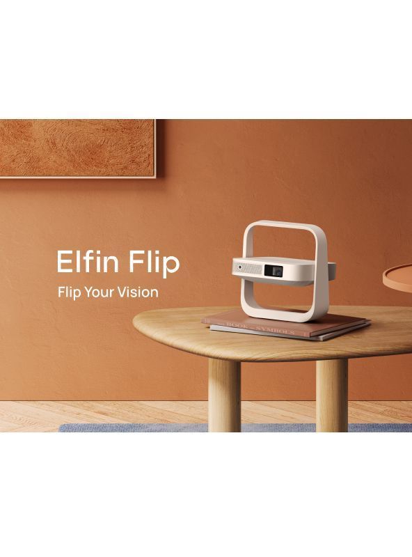 XGIMI Elfin Flip – Proyector portátil con resolución FHD de 1080P, proyector DLP, 400 lúmenes ISO-3