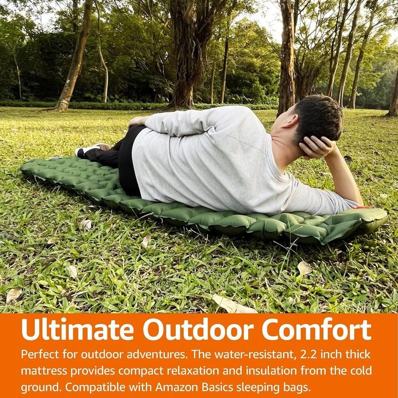Colchon Inflable Plegable Para Camping Outdoor-5
