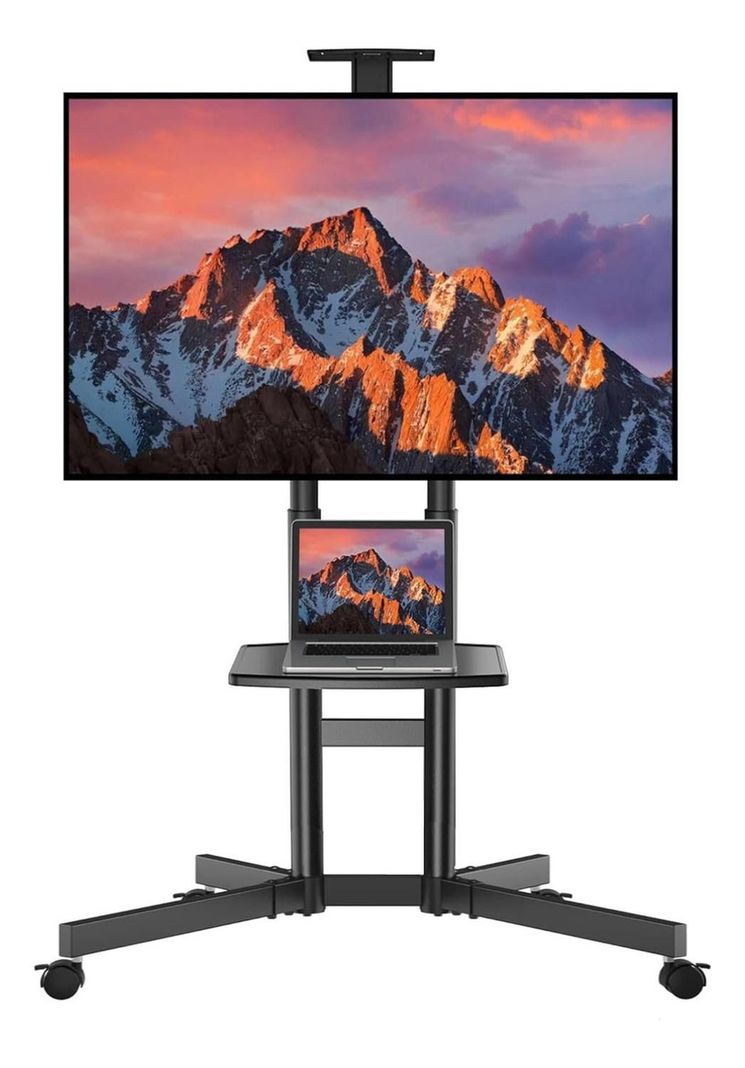 Soporte Tv Pedestal Con Ruedas 32-70 Pulgadas-0