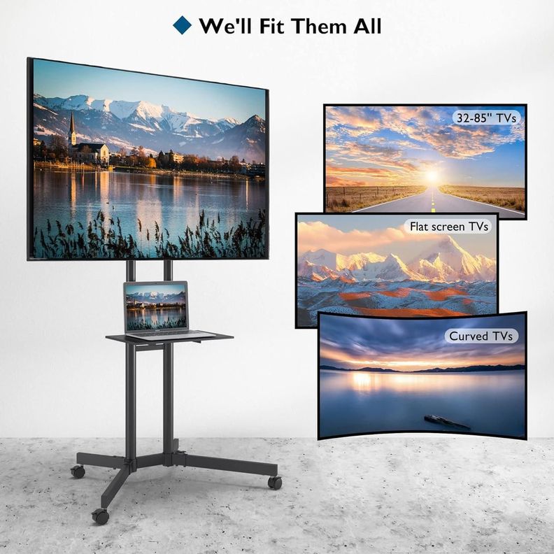Soporte Tv Pedestal Con Ruedas 32-70 Pulgadas-7