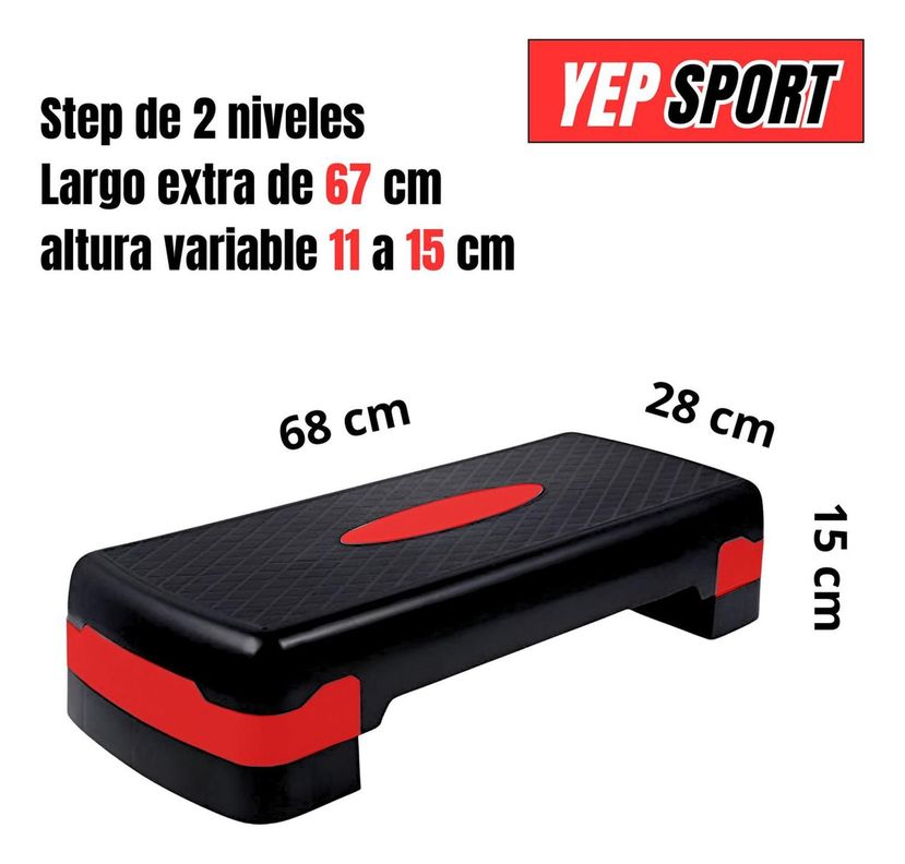 Step Aeróbico 2 Niveles Antideslizante Yep Sport-1