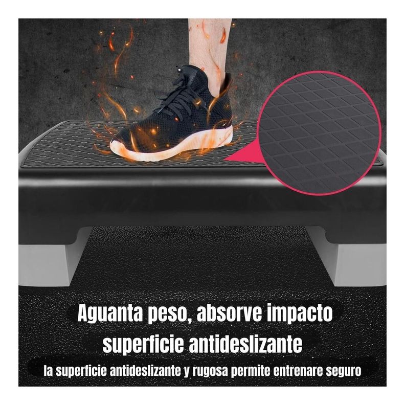 Step Aeróbico 2 Niveles Antideslizante Yep Sport-3